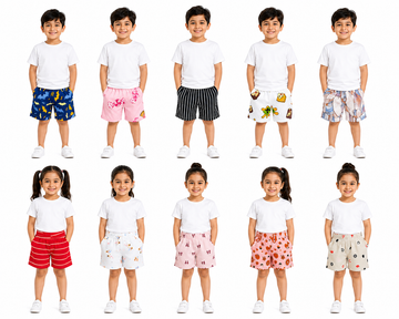 10 Cotton  Shorts Combo Pack