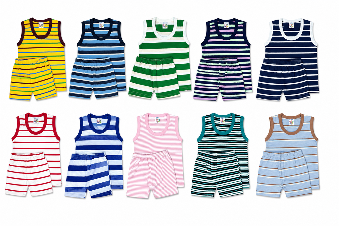 10 Sleeveless Shorts Set - Combo Pack