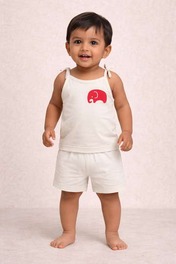 Premium Baby Tie Knot Shorts Set - 3005