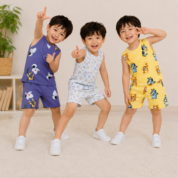 premium sleeveless shorts set - Combo pack of 3