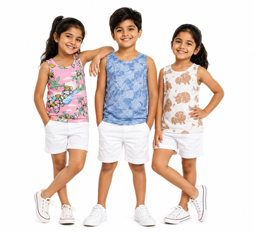 Sleeveless T shirt- Combo pack of 3