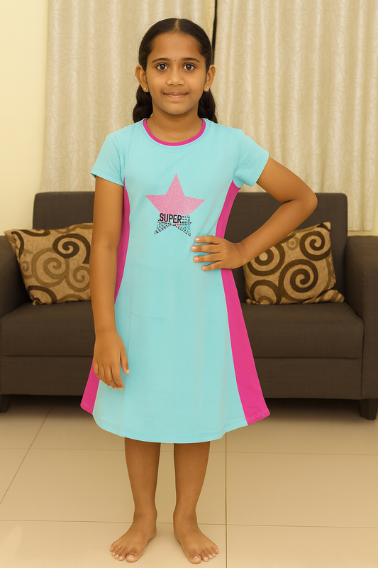 Premium Kids Long Polo Frock - 9023