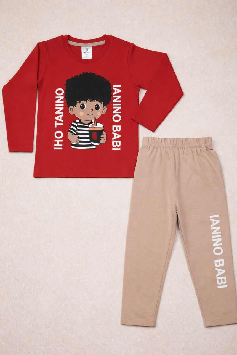 Premium Boy Full Sleeve Pant Set -252