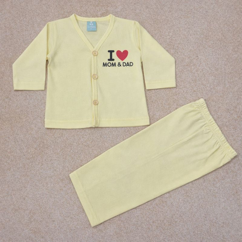 Premium Baby front Button Pant Set-3011