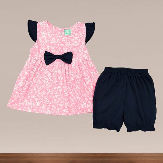 Baby Girl Frock Shorts set  - 229