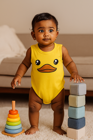 Premium Baby Plain Romper  - 3007