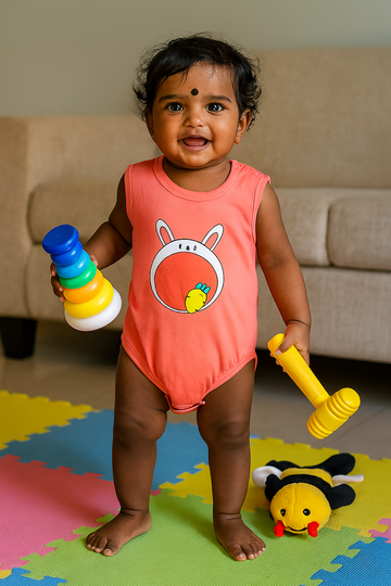 Premium Baby Plain Romper  - 3007