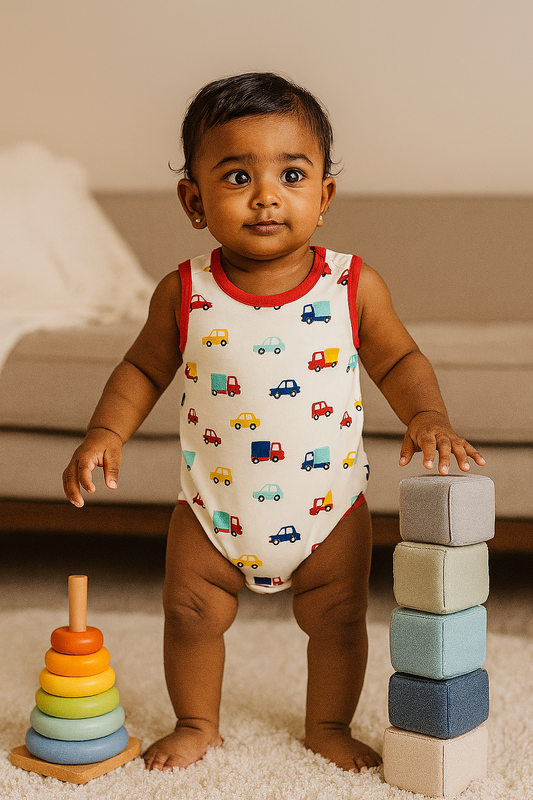 Premium Baby Printed Romper  - 3007