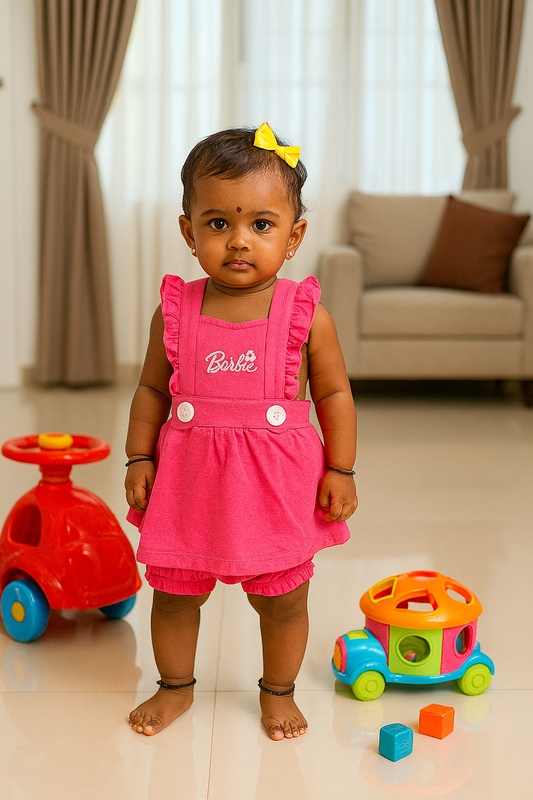 Baby Girl Frock & Shorts Set - 230