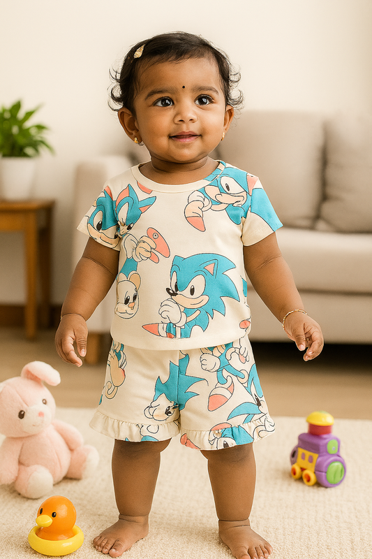 Premium Girl Baby Shorts Set - 232