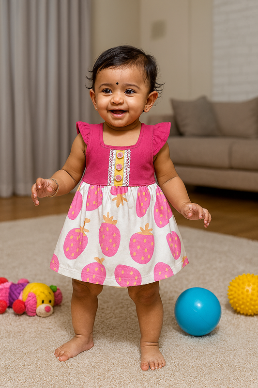 Premium Girl Baby Fancy Frock Set - 233