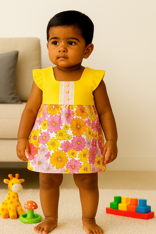 Premium Girl Baby Fancy Frock Set - 233