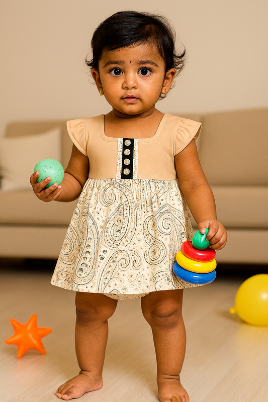 Premium Girl Baby Fancy Frock Set - 233