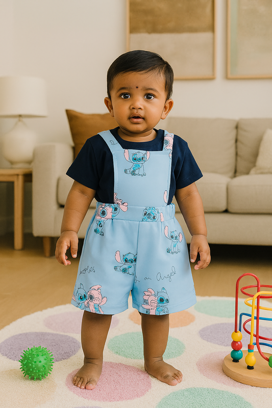 Premium Girl Baby Dungaree Set - 222
