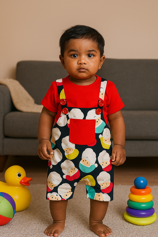 Premium Boy Baby Dungaree Set - 217
