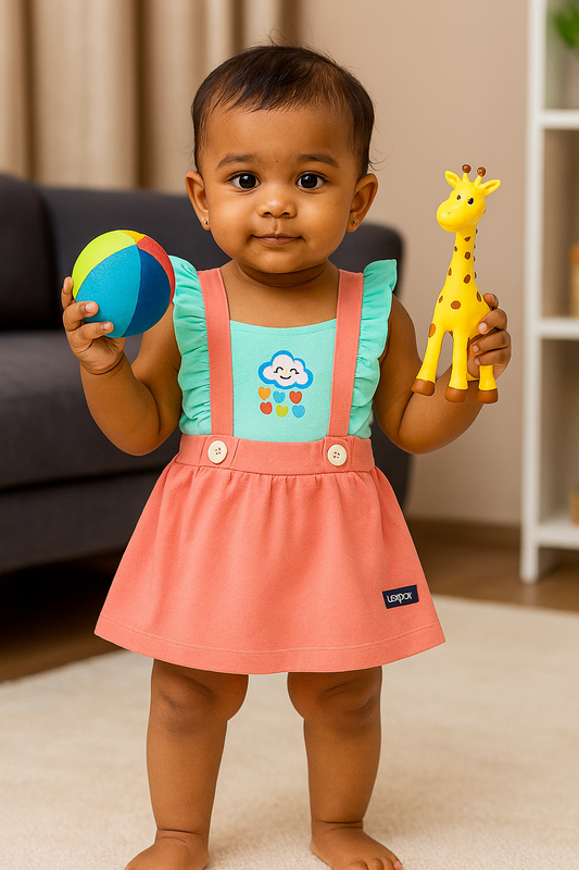 Baby Girl Frock & Shorts Set - 230