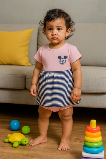 Baby Girl Frock Shorts set  - 212