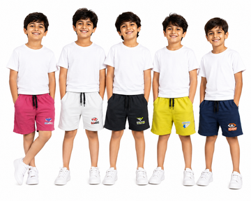 Combo Pack of 5 Kids Piping shorts