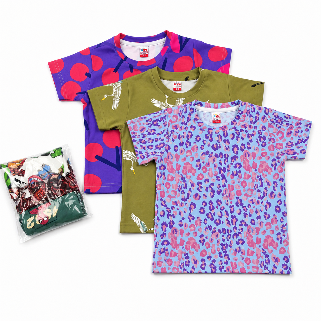 3 Cotton T-Shirt Combo