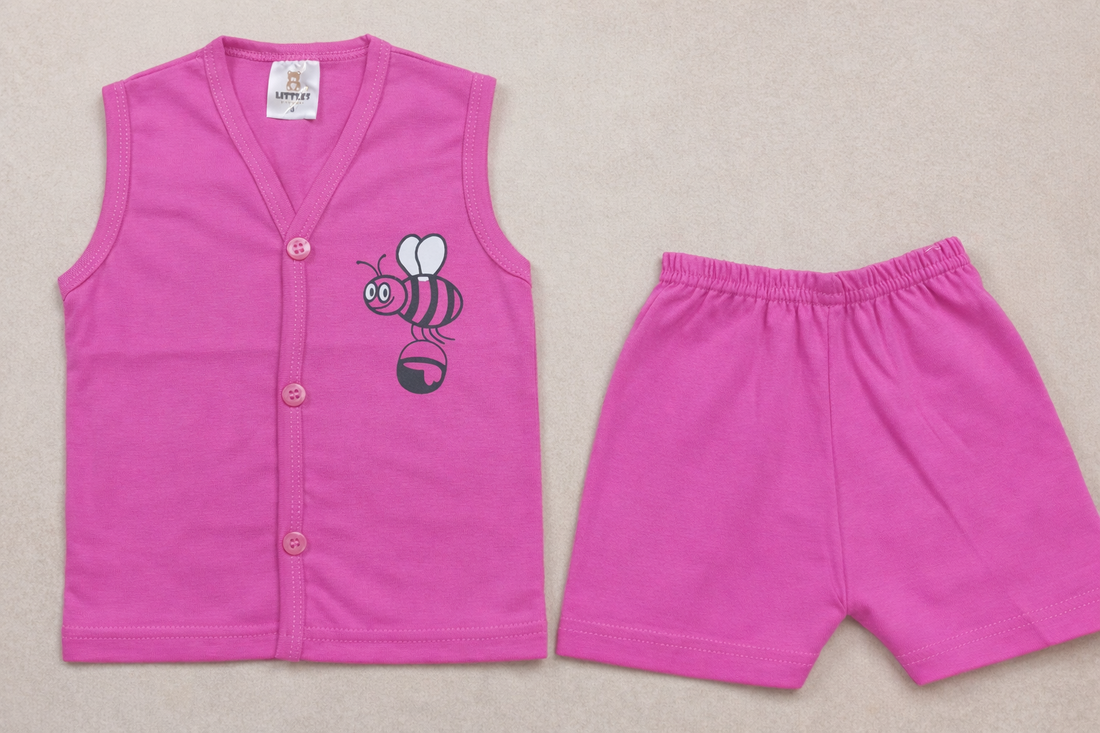 Premium Baby front Button Shorts Set-3002