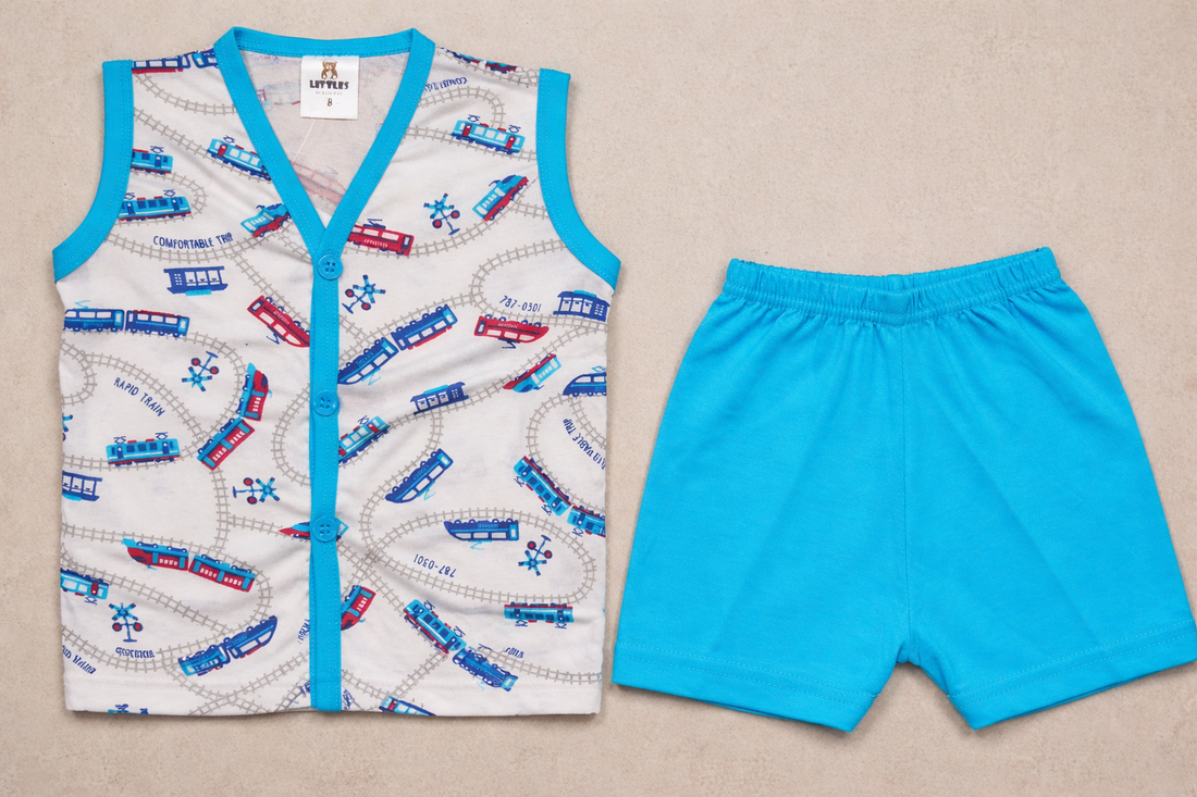 Premium Baby front Button Shorts Set-3002