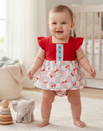 Premium Girl Baby Fancy Frock Set - 233