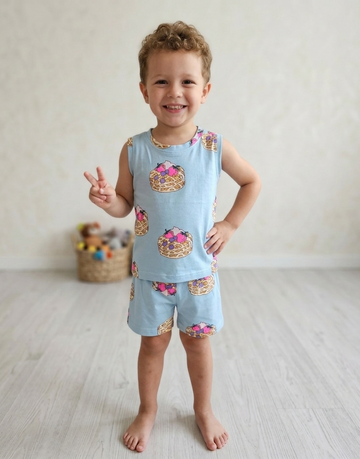 Premium Sleeveless Co-rd Shorts Set