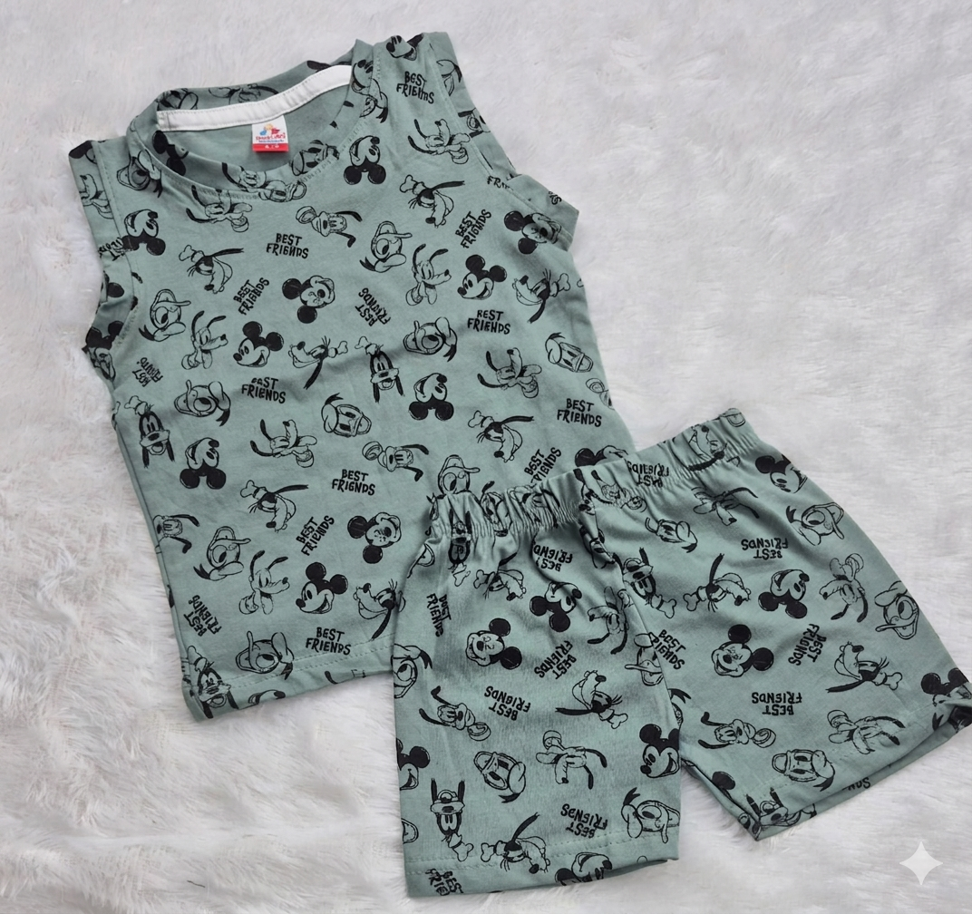 Premium Sleeveless Co-ord Shorts Set