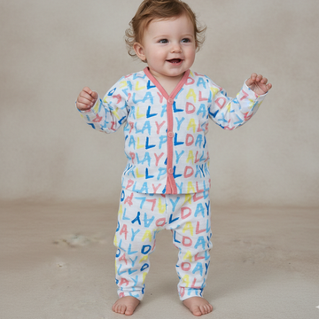 Premium Baby front Button Pant Set-3011