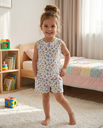 Premium Sleeveless Co-ord Shorts Set