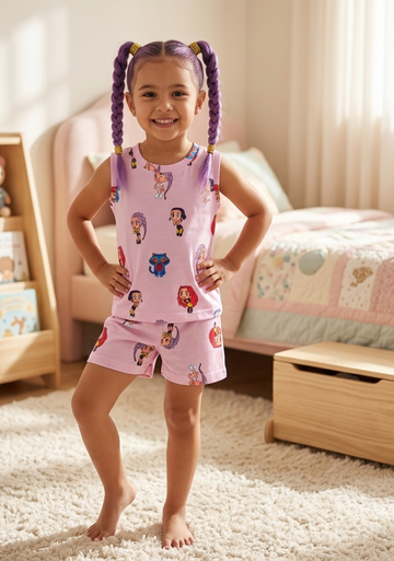 Premium Sleeveless Co-ord Shorts Set