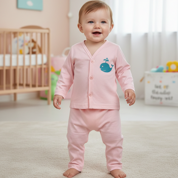 Premium Baby front Button Pant Set-3011