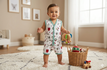Premium Baby front Button Shorts Set-3002