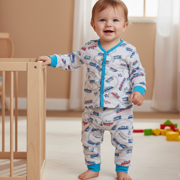 Premium Baby front Button Pant Set-3011