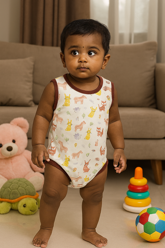 Premium Baby Printed Romper - 3007