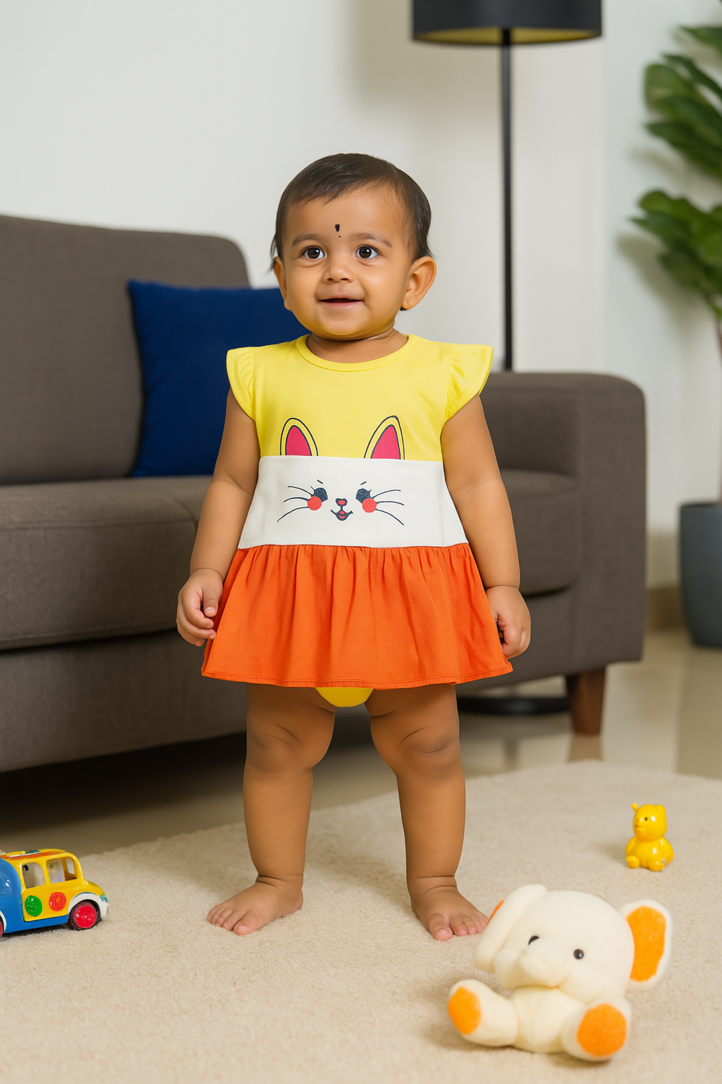 Baby Girl Frock Shorts set  - 212
