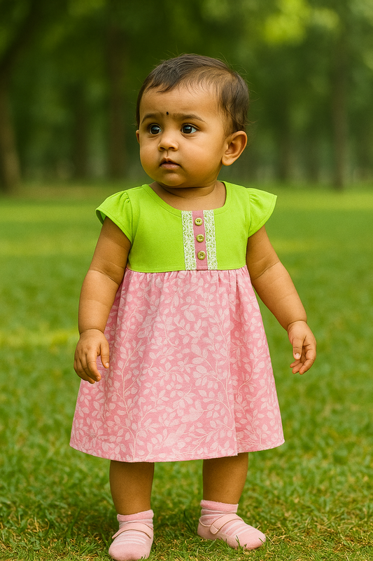Premium Girl Baby Fancy Frock Set - 233