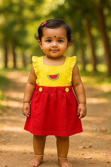 Baby Girl Frock & Shorts Set - 230