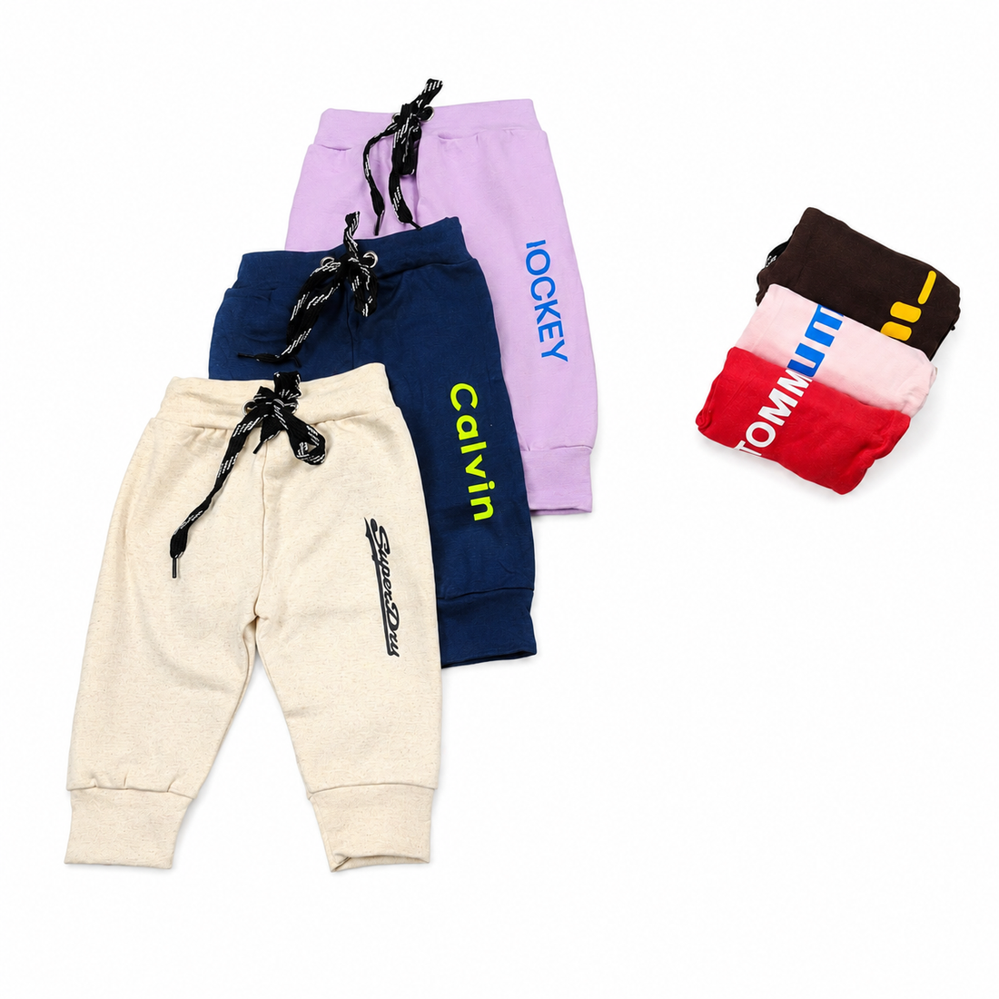 COMBO PACK OF 3 LYCRA RIB PANT